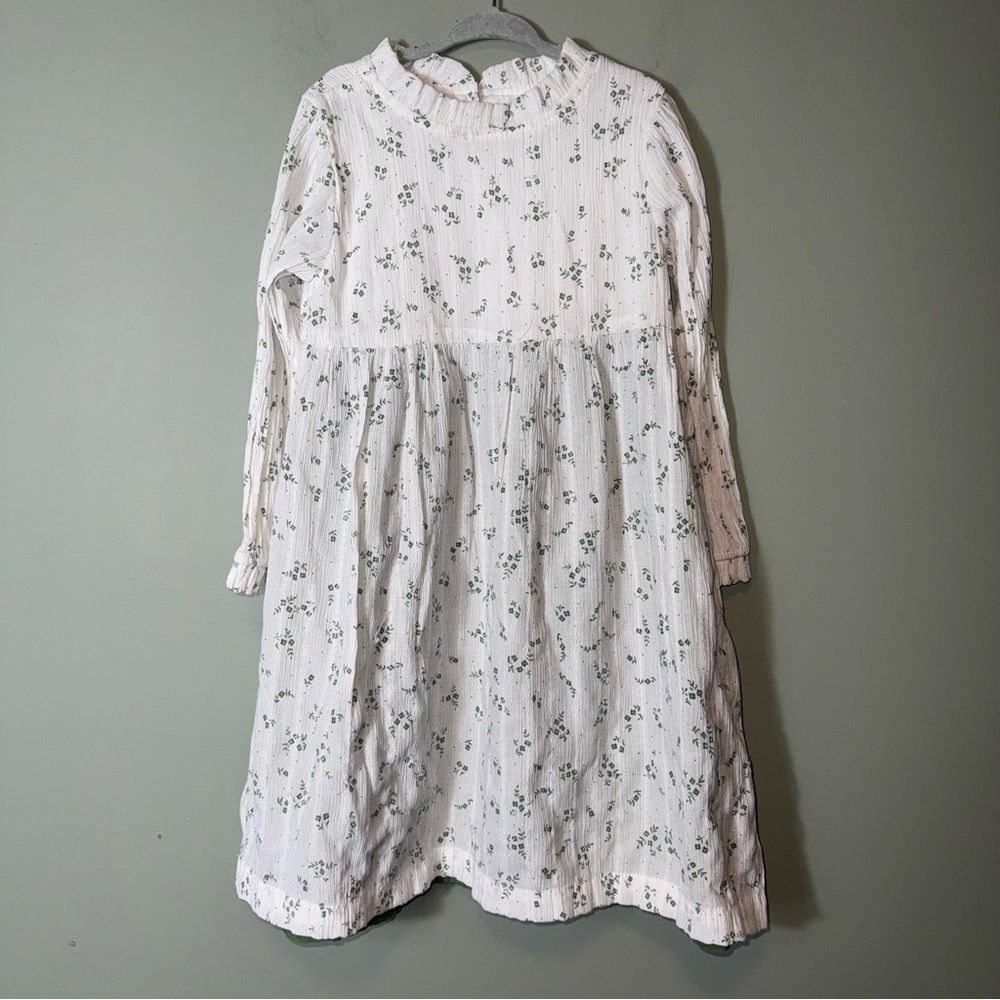 THE OAKS Apparel Company Girls Green Ivy Dress Size‎ 7 Lined